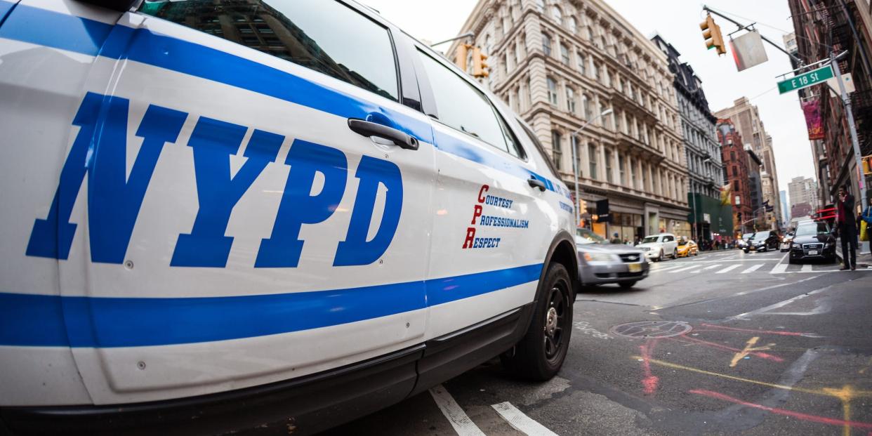 An NYPD vehicle in New York.