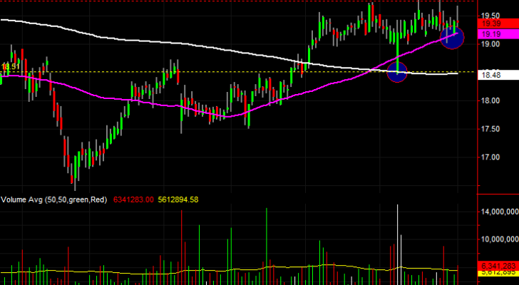 Western Union (WU) stock charts