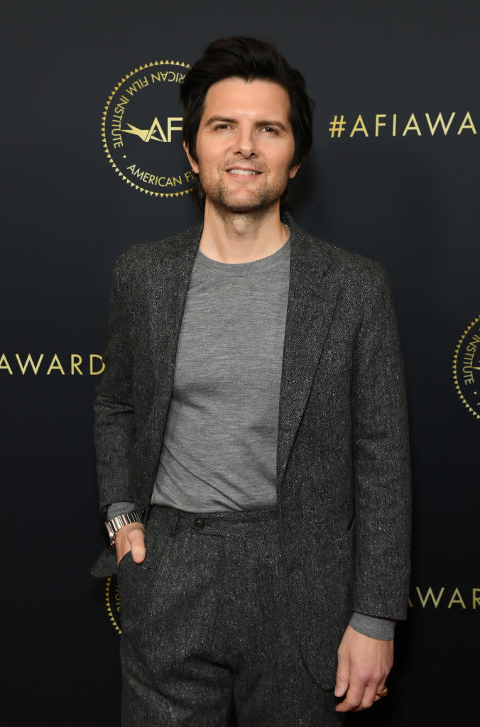 Adam Scott attends the AFI Awards Luncheon at Four Seasons Hotel Los Angeles at Beverly Hills on Jan. 13 in Los Angeles. (Photo: Jon Kopaloff/Getty Images)