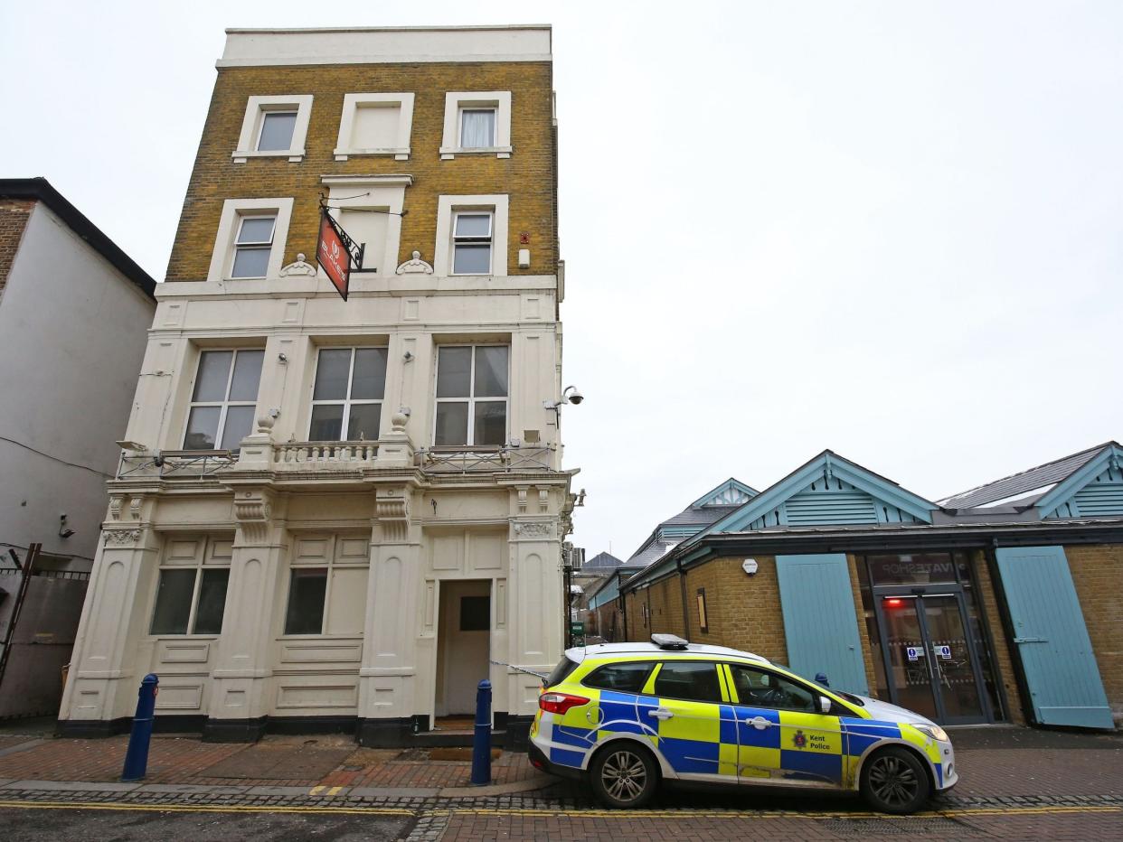 Blake's nightclub in Gravesend, the day after the incident: PA