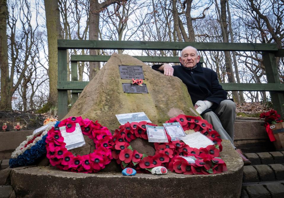 Tony Foulds, 82, ahead of the Mi Amigo memorial flypast over Endcliffe Park, Sheffield (PA)