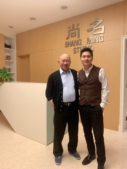 John Woo was spotted with producer Liao Baojun to talk about the online project