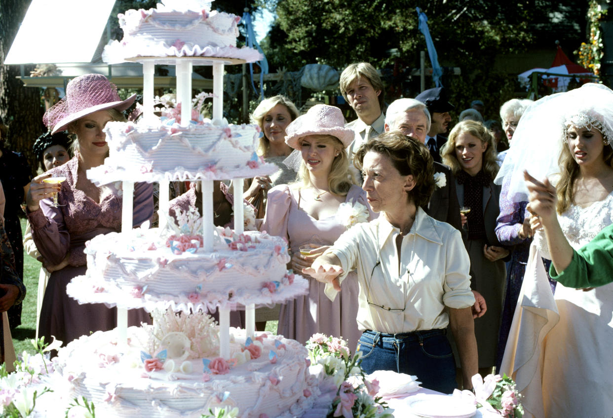 <em>General Hospital </em>executive producer Gloria Monty (center) was responsible for the highest ratings in daytime history: Luke and Laura Spencer's wedding. (ABC PHOTO ARCHIVES)