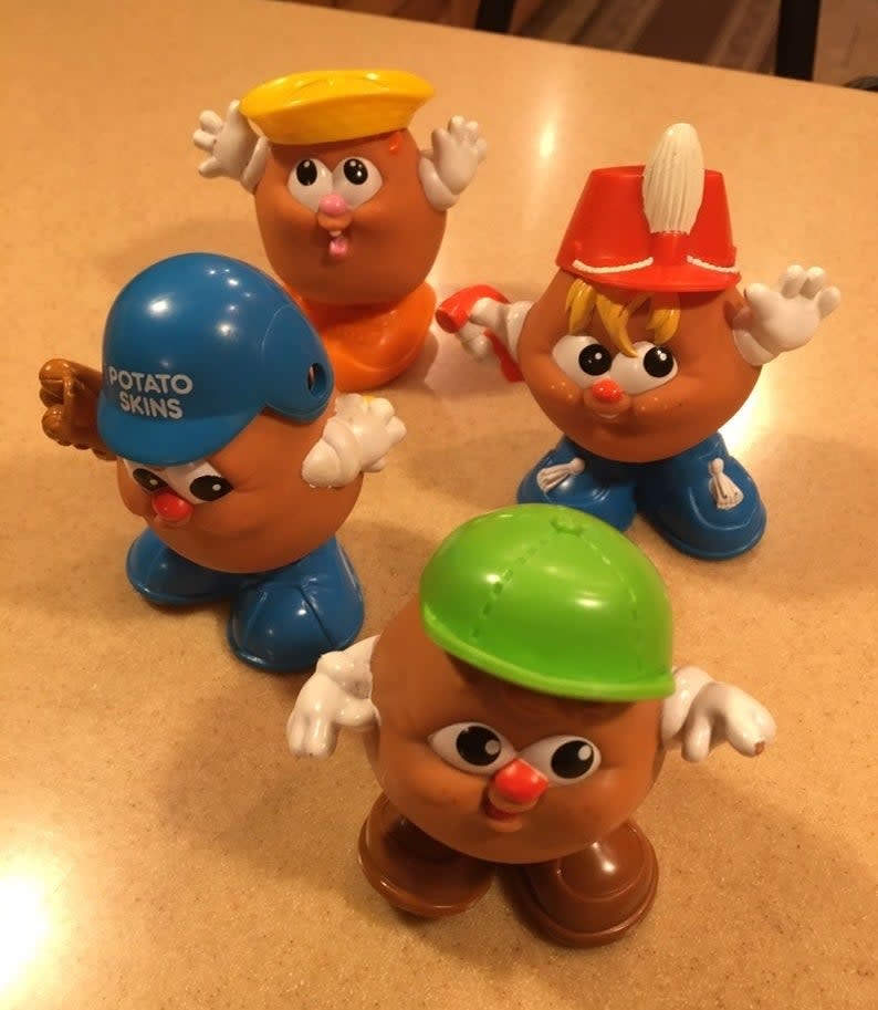 Four different Potato Kids toys