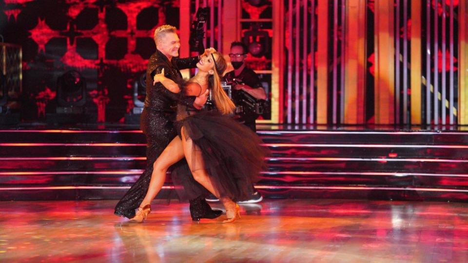 2022: Cheryl Burke in action with celebrity guest Sam Champion on Season 31 of ABC’s “Dancing With the Stars.” ©Disney+/Courtesy Everett Collection