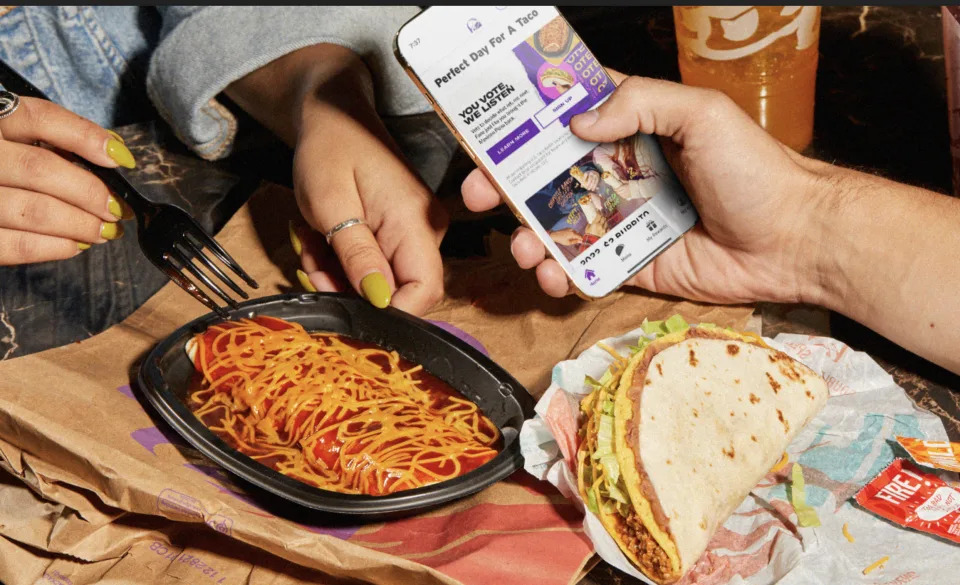 Following years of pleas and requests to bring back former menu items, Taco Bell is introducing an in-app voting experience. (Courtesy: Taco Bell)