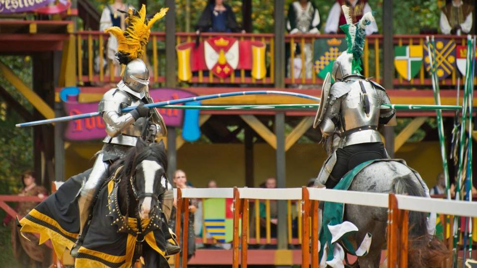 Enjoy a turkey leg and jousting at the Carolina Renaissance Festival.