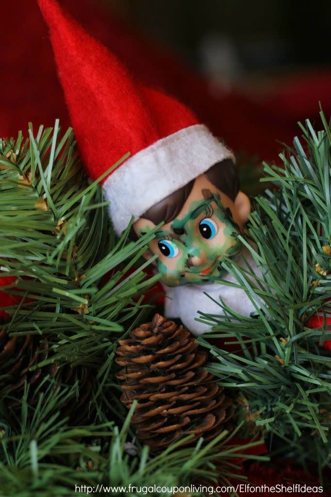 24) Elf on the Shelf Christmas Tree Camo