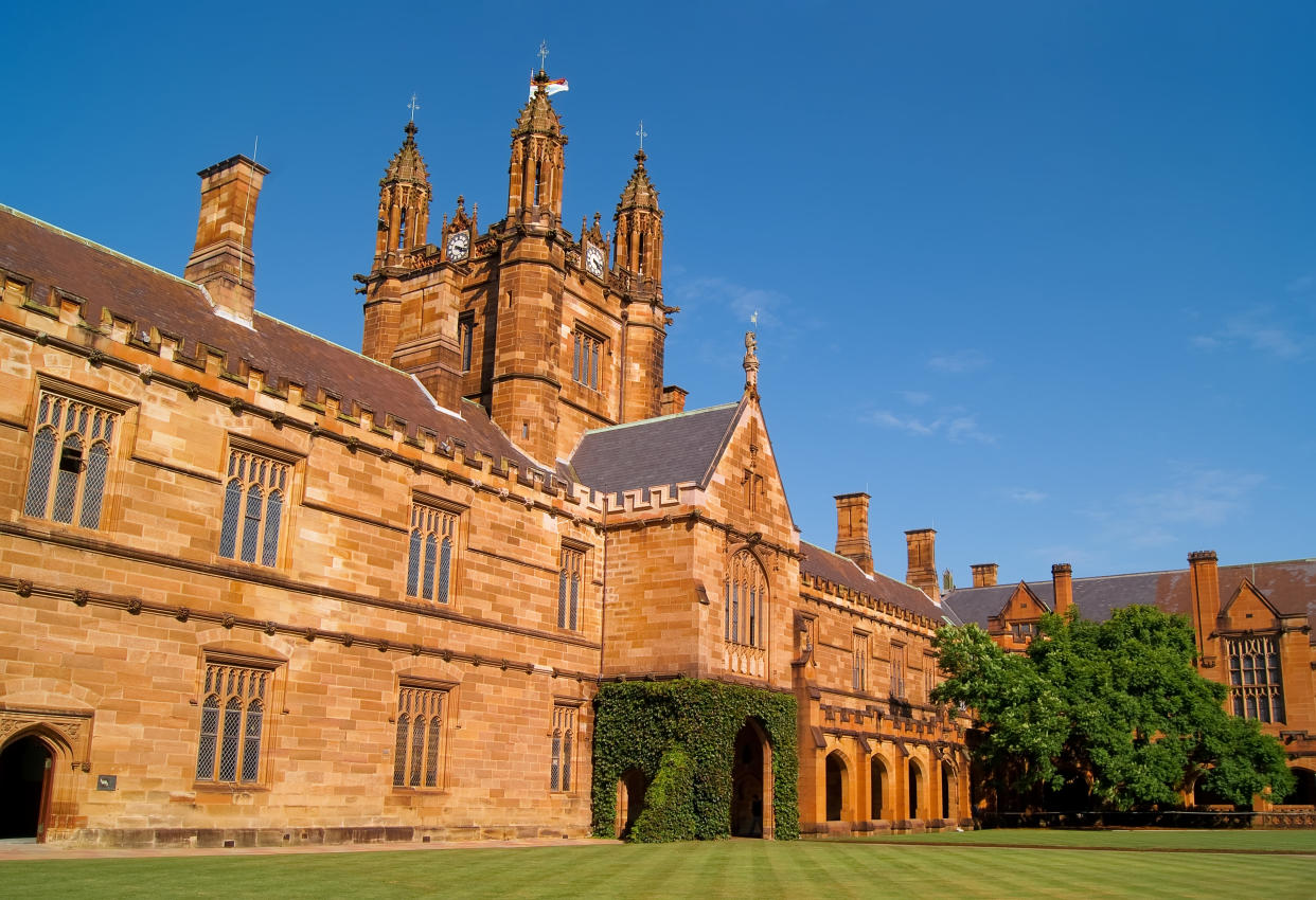 A Chinese tourism website has made comparisons between Sydney Uni and Hogwarts. Source: Getty Images (file pic)