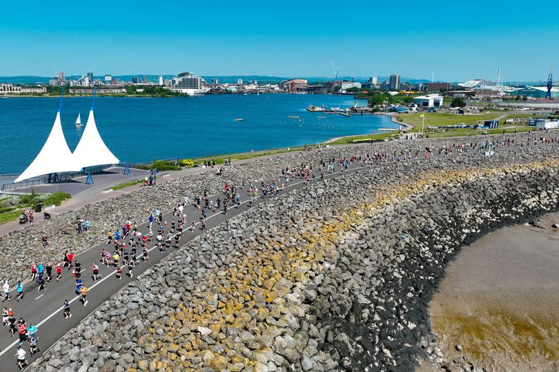 The route took in all of the bay’s iconic landmarks -Credit:UAV Aspects