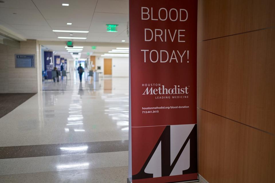 Houston Methodist has set up a special area for recovered COVID-19 plasma donors to give their virus-fighting antibodies for the use of critically ill patients in a first-of-its kind study here.