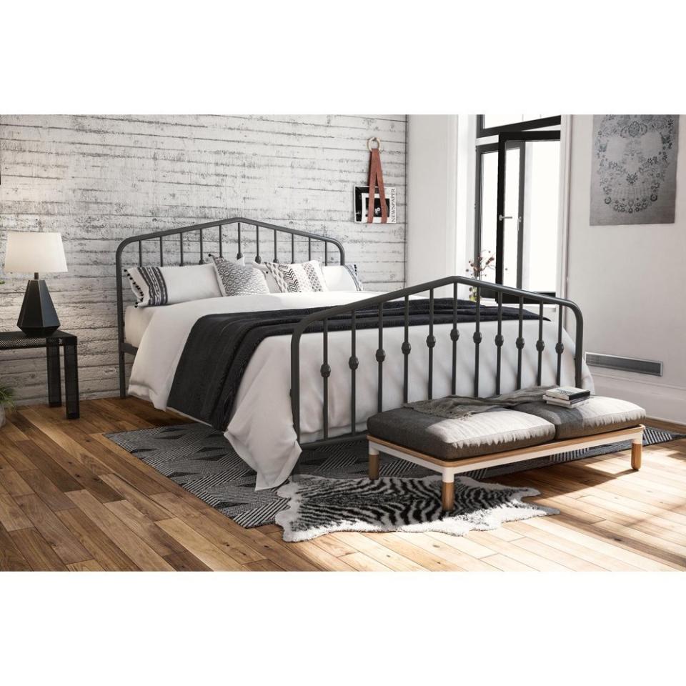 <a href="https://fave.co/2Rz2WEa" target="_blank" rel="noopener noreferrer">Walmart</a> is a growing furniture destination, known for its budget-friendly prices you can't overlook. You'll find plenty of industrial-inspired decor, such as this <a href="https://fave.co/2Fov7Us" target="_blank" rel="noopener noreferrer">metal bed frame</a> and this <a href="https://fave.co/3bK0qoG" target="_blank" rel="noopener noreferrer">industrial coffee table</a>. <a href="https://fave.co/2Rz2WEa" target="_blank" rel="noopener noreferrer">Browse more industrial decor at Walmart</a>.