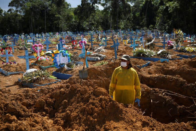 FILE PHOTO: Outbreak of the coronavirus disease (COVID-19), in Manaus, Brazil