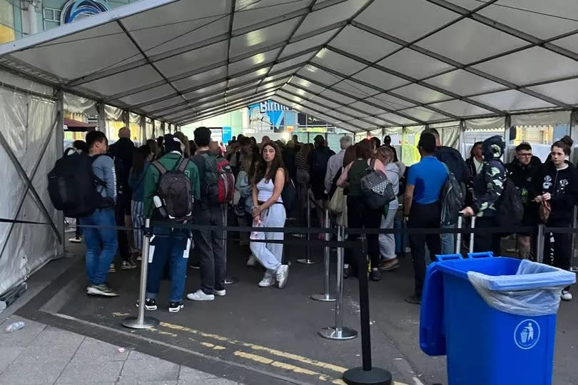 Birmingham Airport queues on Saturday 22 June.