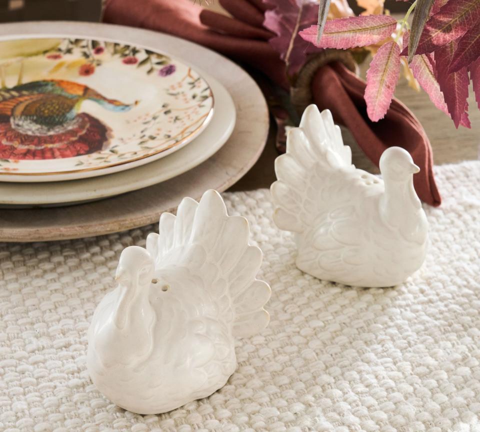 <p><a href="https://go.redirectingat.com?id=74968X1596630&url=https%3A%2F%2Fwww.potterybarn.com%2Fproducts%2Frustic-turkey-shaped-salt-pepper-shakers%2F&sref=https%3A%2F%2Fwww.thepioneerwoman.com%2Fholidays-celebrations%2Fg44691924%2Fturkey-decorations%2F" rel="nofollow noopener" target="_blank" data-ylk="slk:Shop Now;elm:context_link;itc:0;sec:content-canvas" class="link ">Shop Now</a></p><p>Rustic Turkey Shaped Stoneware Salt & Pepper Shakers</p><p>$24.50</p><p>potterybarn.com</p><span class="copyright">Pottery Barn</span>