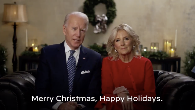 <p>Joe Biden and Dr Jill Biden share Christmas message </p> (Twitter)