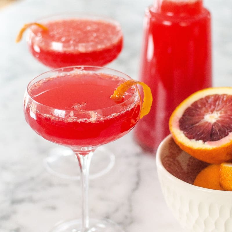 Blood Orange Mimosa Pitcher Cocktail