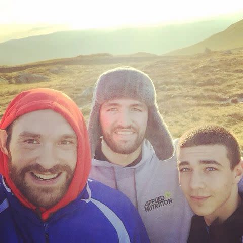 <p>Tommy Fury Instagram</p> Tyson Fury, Hughie Fury and Tommy Fury