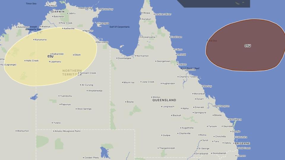 A tropical low off the coast of Queensland is forecast to form into a Tropical Cyclone within a week, BOM has said. Picture: Supplied / BOM