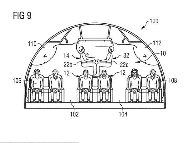 飛機也有上下舖 空巴提交奇特座位設計