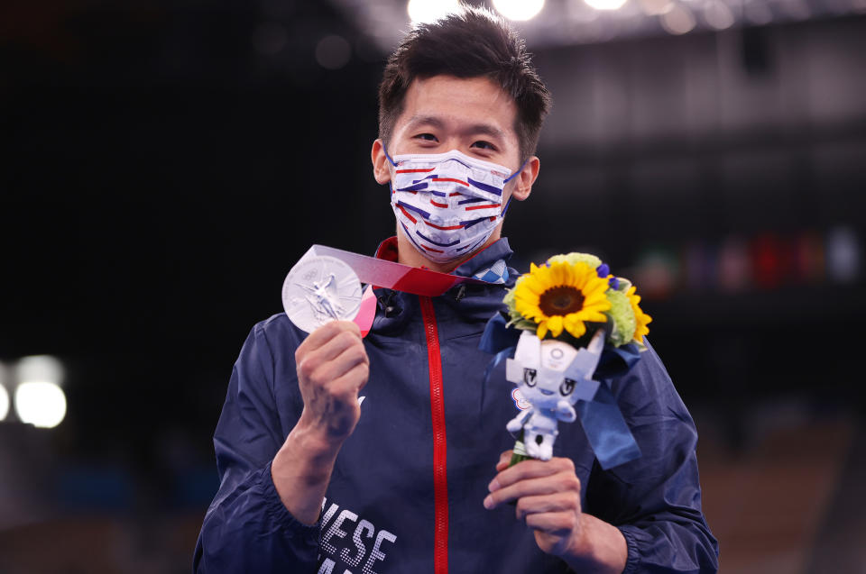 李智凱。(Photo by Laurence Griffiths/Getty Images)