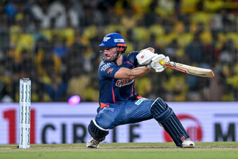 Marcus Stoinis scored a brilliant hundred for Lucknow Super Giants (R.Satish BABU)