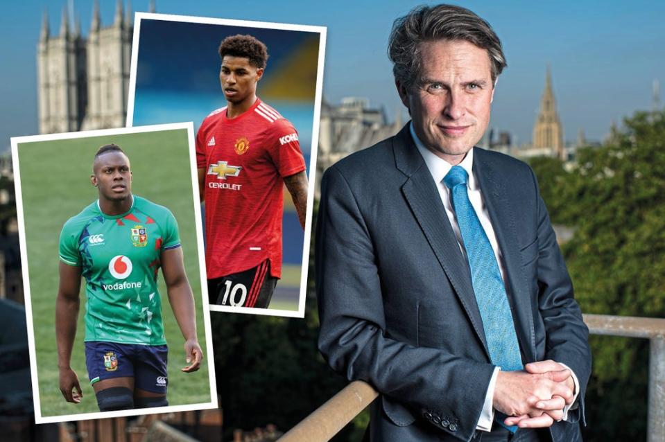 Education Secretary Gavin Williamson said he had met England footballer Marcus Rashford online when he had in fact met rugby player Maro Itoje  (ES)