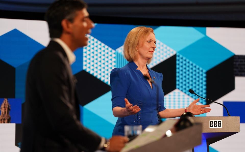 Liz Truss Rishi Sunak leadership election