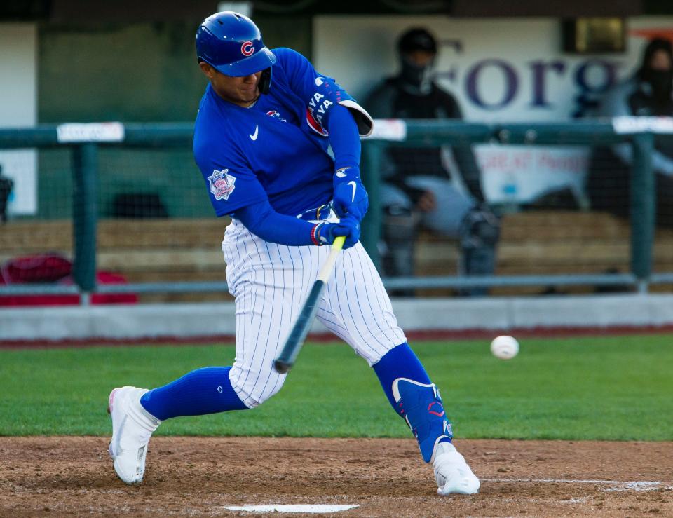 Catcher Miguel Amaya was once one of the biggest prospects in the organization.