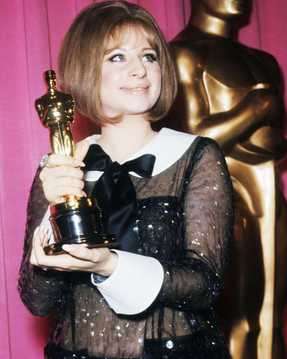 1969: Barbra Streisand and Katharine Hepburn tie for Best Actress.