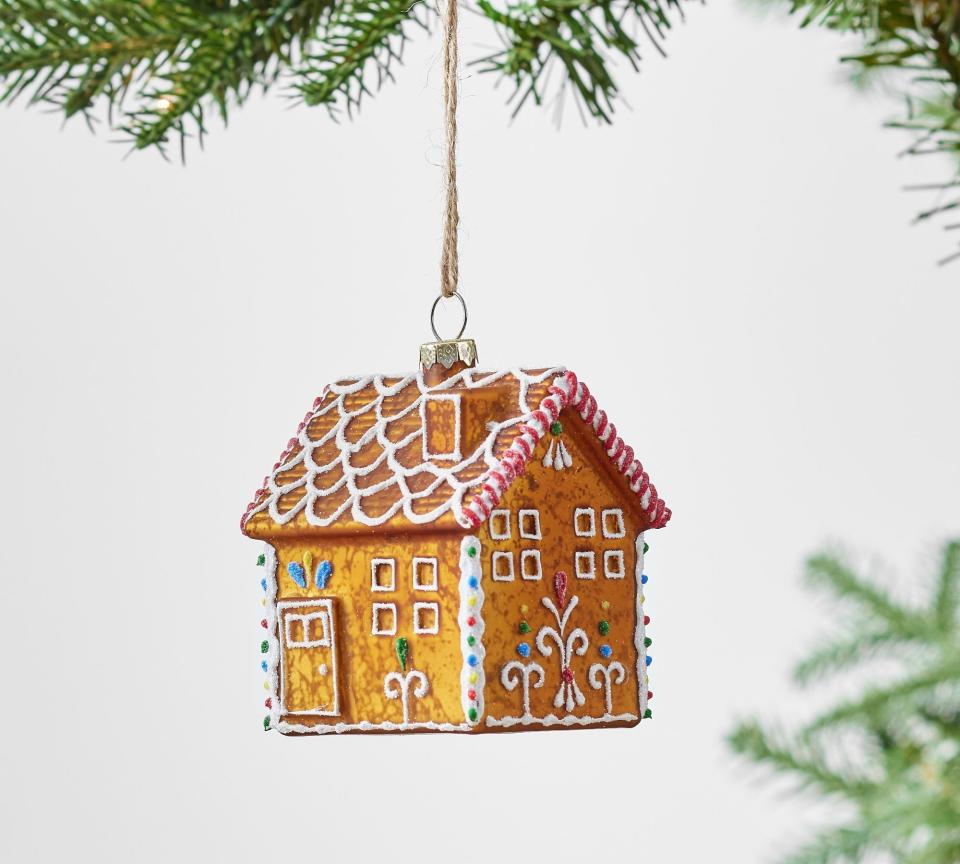 <p><a href="https://go.redirectingat.com?id=74968X1596630&url=https%3A%2F%2Fwww.potterybarn.com%2Fproducts%2Fgingerbread-house-ornament%2F&sref=https%3A%2F%2Fwww.thepioneerwoman.com%2Fholidays-celebrations%2Fg42018830%2Ffood-christmas-ornaments%2F" rel="nofollow noopener" target="_blank" data-ylk="slk:Shop Now;elm:context_link;itc:0;sec:content-canvas" class="link ">Shop Now</a></p><p>Gingerbread House Ornament</p><p>potterybarn.com</p><p>$10.00</p><span class="copyright">Amazon</span>