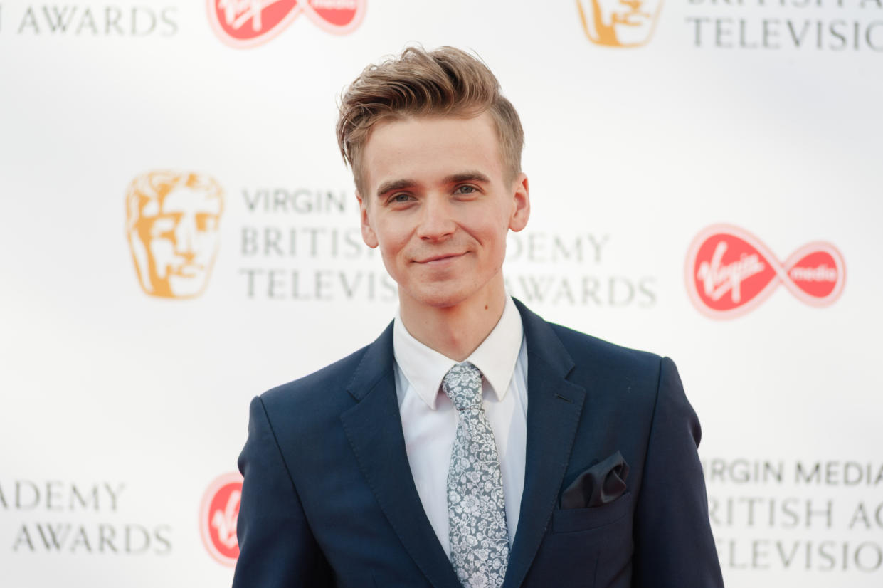 LONDON, UNITED KINGDOM - MAY 12: Joe Sugg attends the Virgin Media British Academy Television Awards ceremony at the Royal Festival Hall on 12 May, 2019 in London, England. (Photo credit should read Wiktor Szymanowicz / Barcroft Media via Getty Images)