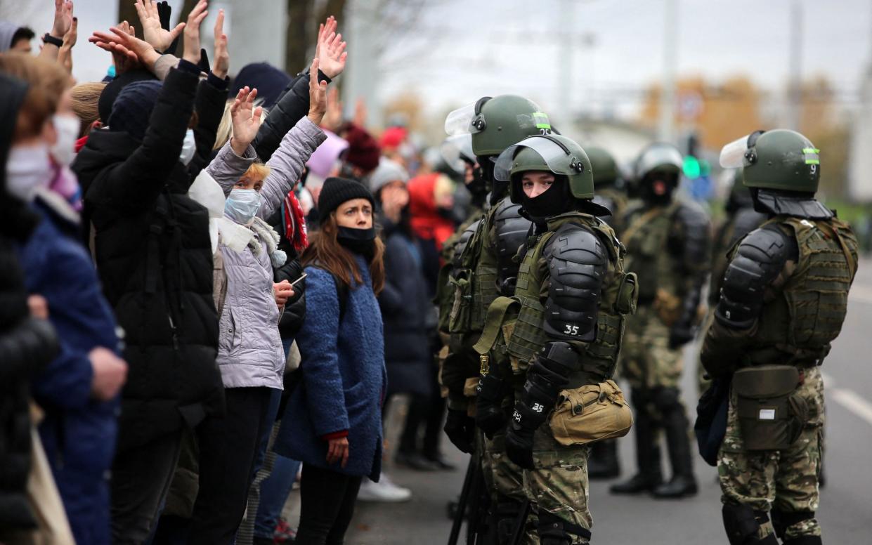 Massive opposition protests that gripped Belarus for months subsided at the end of last year, giving way to repressions of the regime - AFP/AFP