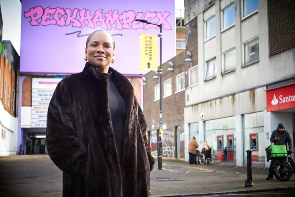 Natalie Worgs outside Peckhamplex cinema (Juliet Murphy)