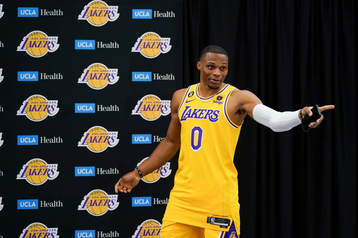 LAKERS-DÍA DE MEDIOS (AP)