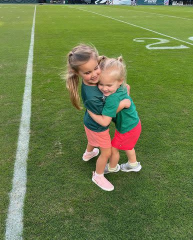 <p>Kylie Kelce/ Instagram</p> Wyatt and Elliotte Kelce