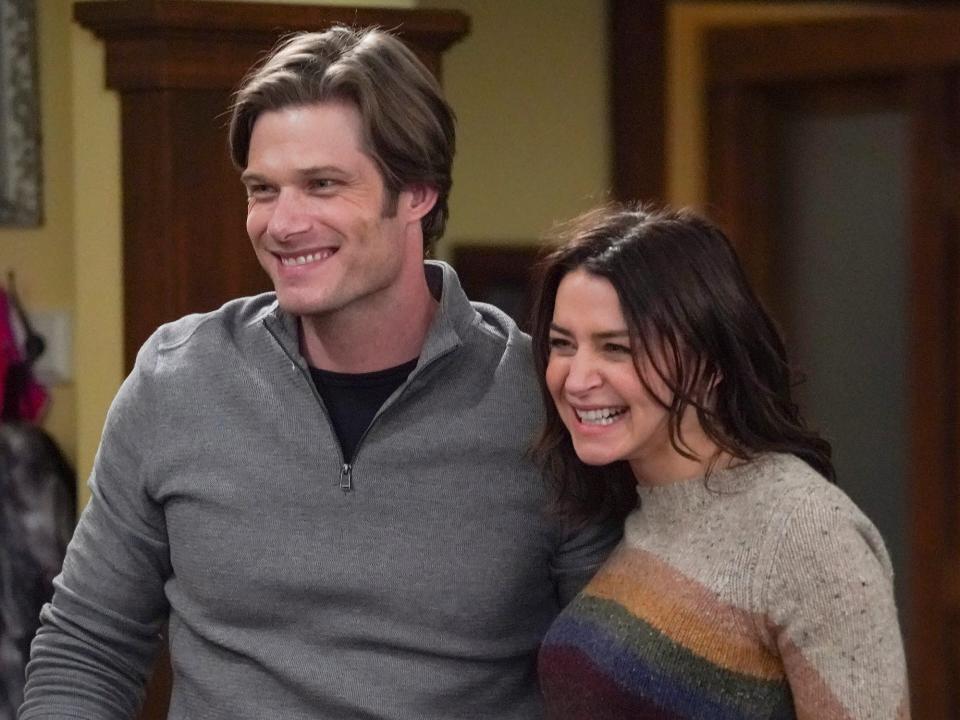 Chris Carmack and Caterina Scorsone on "Grey's Anatomy."