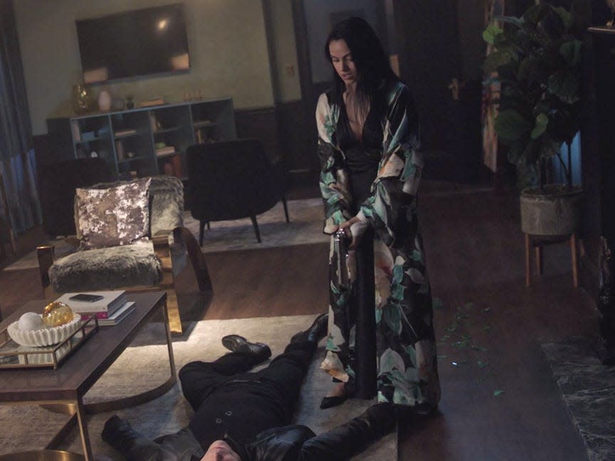 Veronica kills Chad with a gun on season five, episode 17 of "Riverdale."