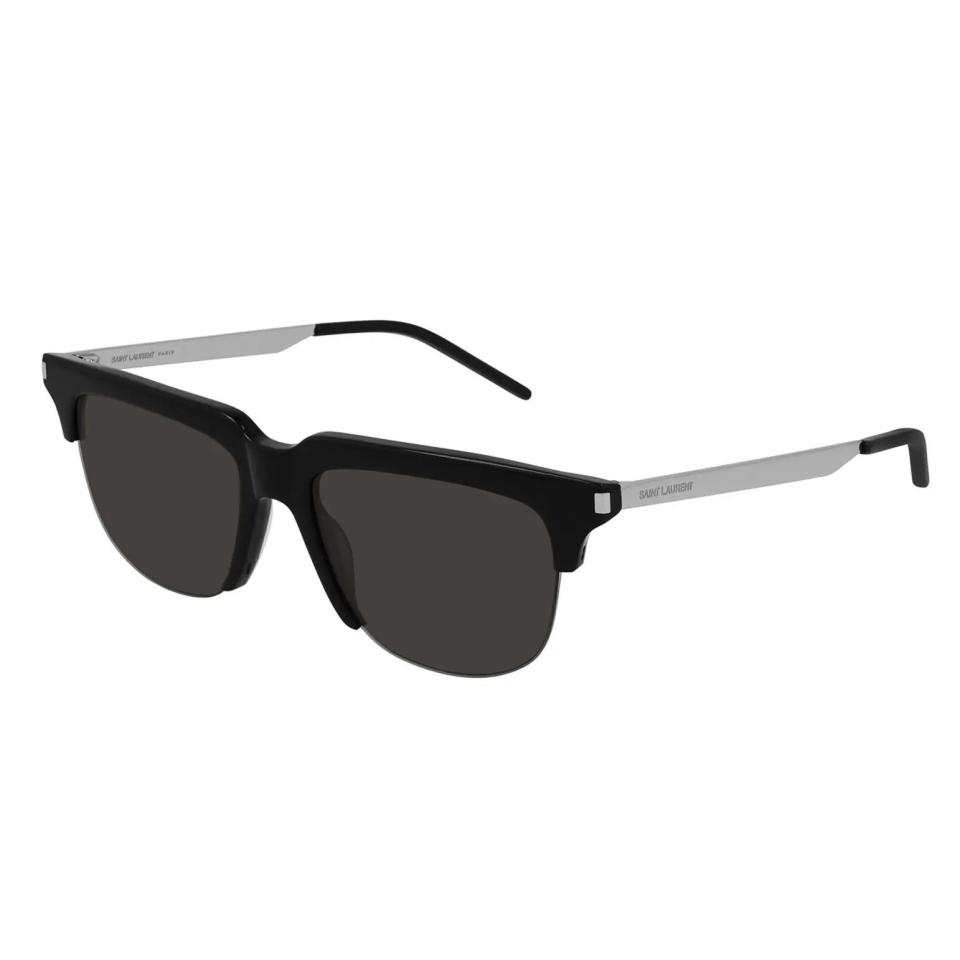 Saint Laurent 53mm Semi Rimless Rectangle Sunglasses