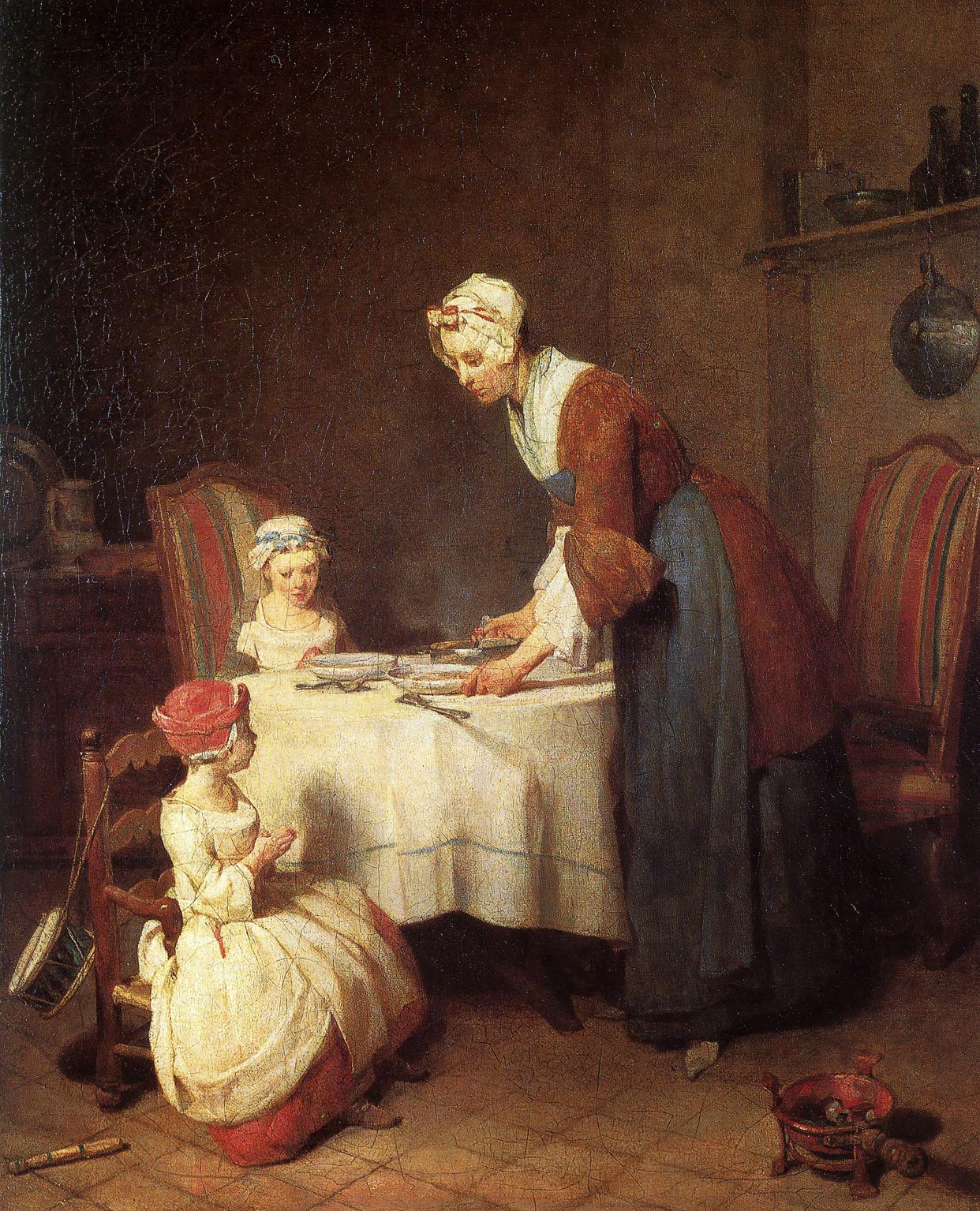 A version of Le Benedicite by Jean Baptiste Simeon Chardin, which is not a copy of the exact painting in the High Court case (Artefact/Alamy/PA)