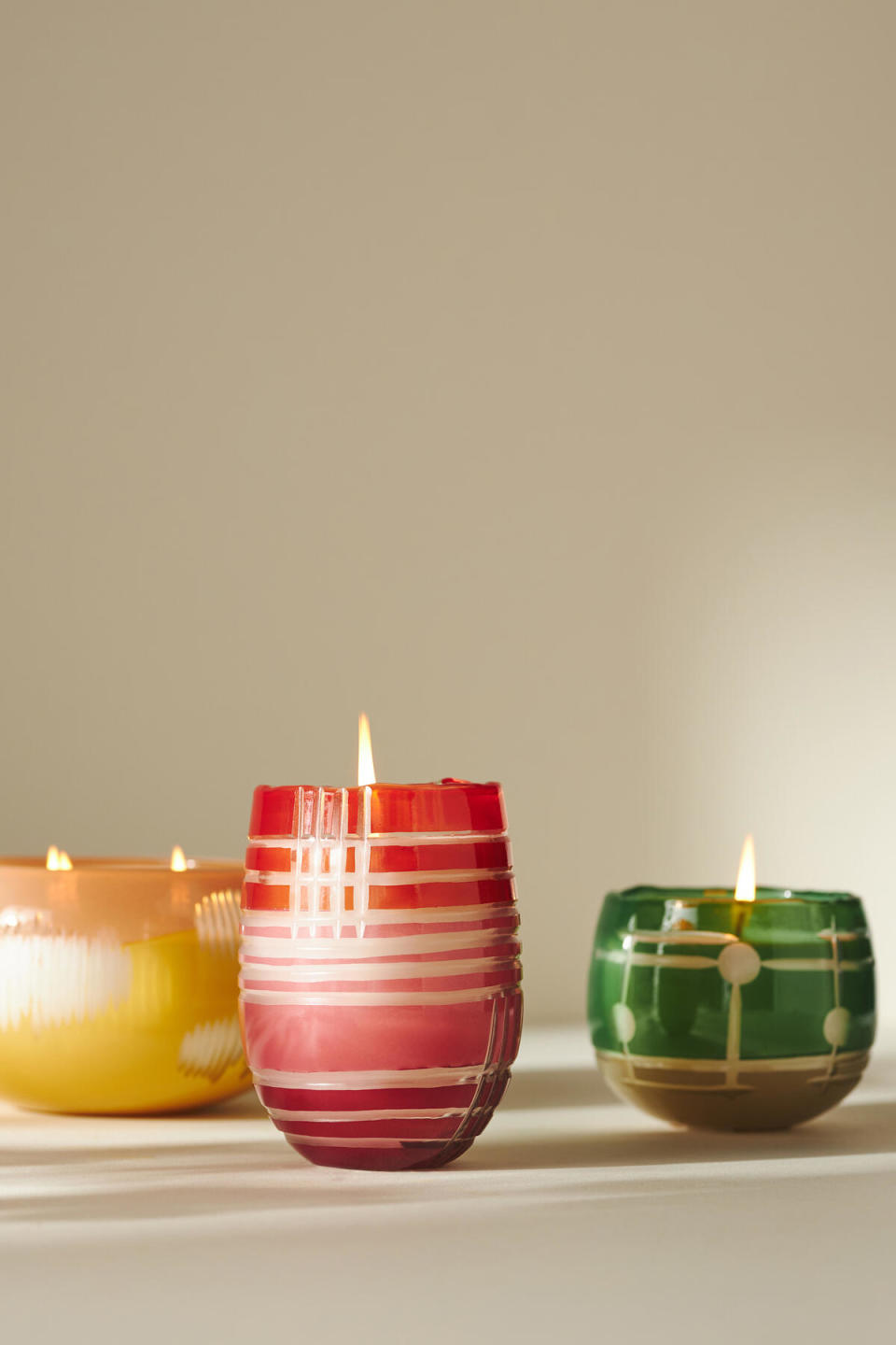 Anthropologie tapped visual artist Coco Allred for a festival candle collection