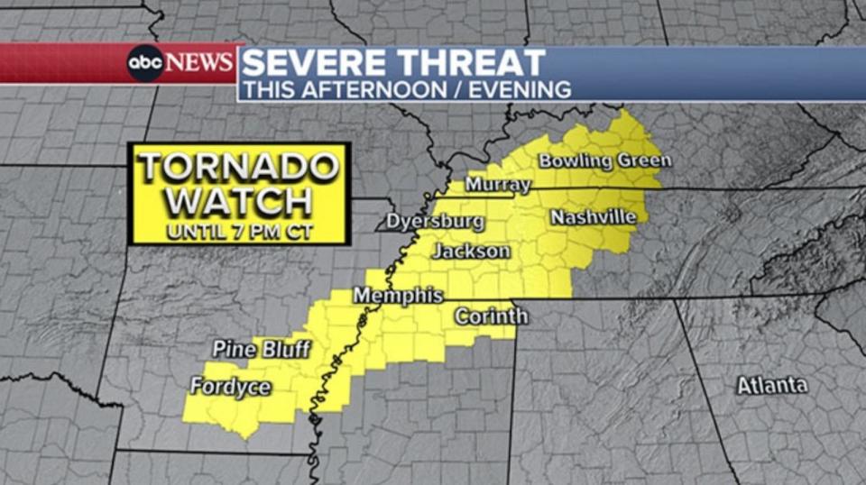 Multiple longtrack tornadoes tear through northwest Tennessee