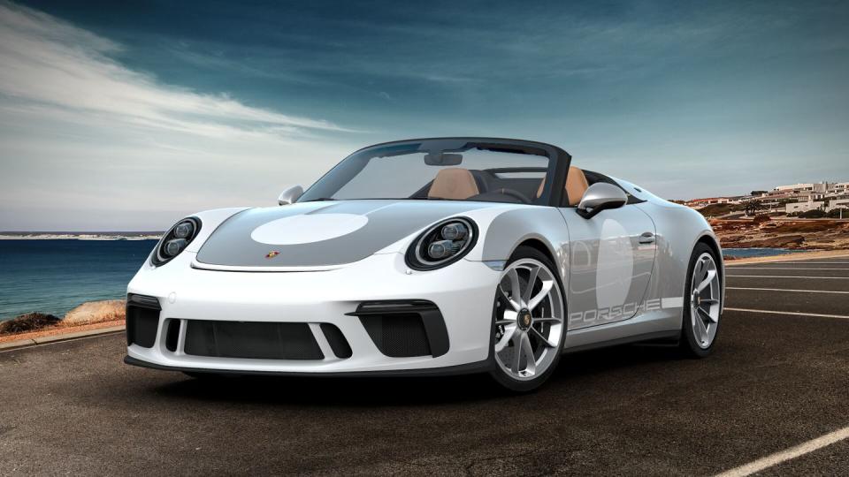 <p><em>Eric Stafford</em>: If I could afford the exclusive 911 Speedster in the first place, I'd spare no expense and grab the $24,510 Heritage Design package. While this requires GT Silver Metallic paint and a Black and Cognac leather interior, it enhances the convertible's retro vibe. Sure, the white-painted front bumper and circular emblems can be deleted for free, but this Porsche fan prefers the pageantry, however silly it may appear. Besides, the alternative paint colors are just as gaudy. I'd also choose the Satin Platinum wheels and the $2900 black-trimmed LED headlights for a more sinister look. </p>