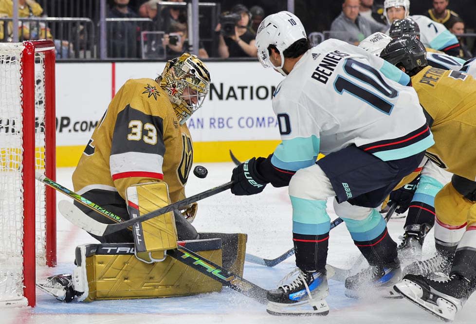  The Seattle Kraken took aim at the champion Vegas Golden Knights Oct. 10 during ESPN’s opening-night NHL doubleheader. . 