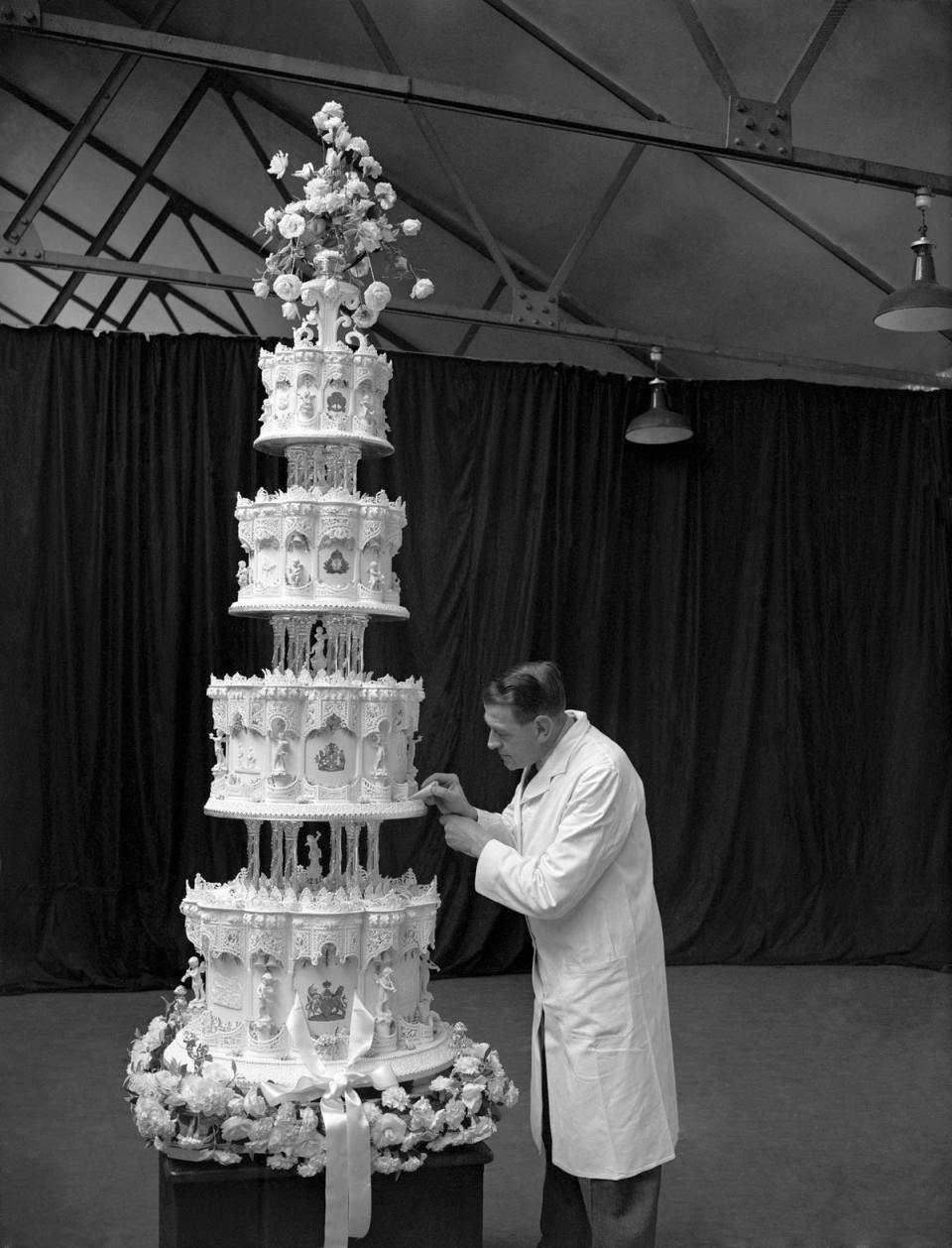 Mr Spence beat the eggs for Queen Elizabeth’s wedding cake as an apprentice (PA)