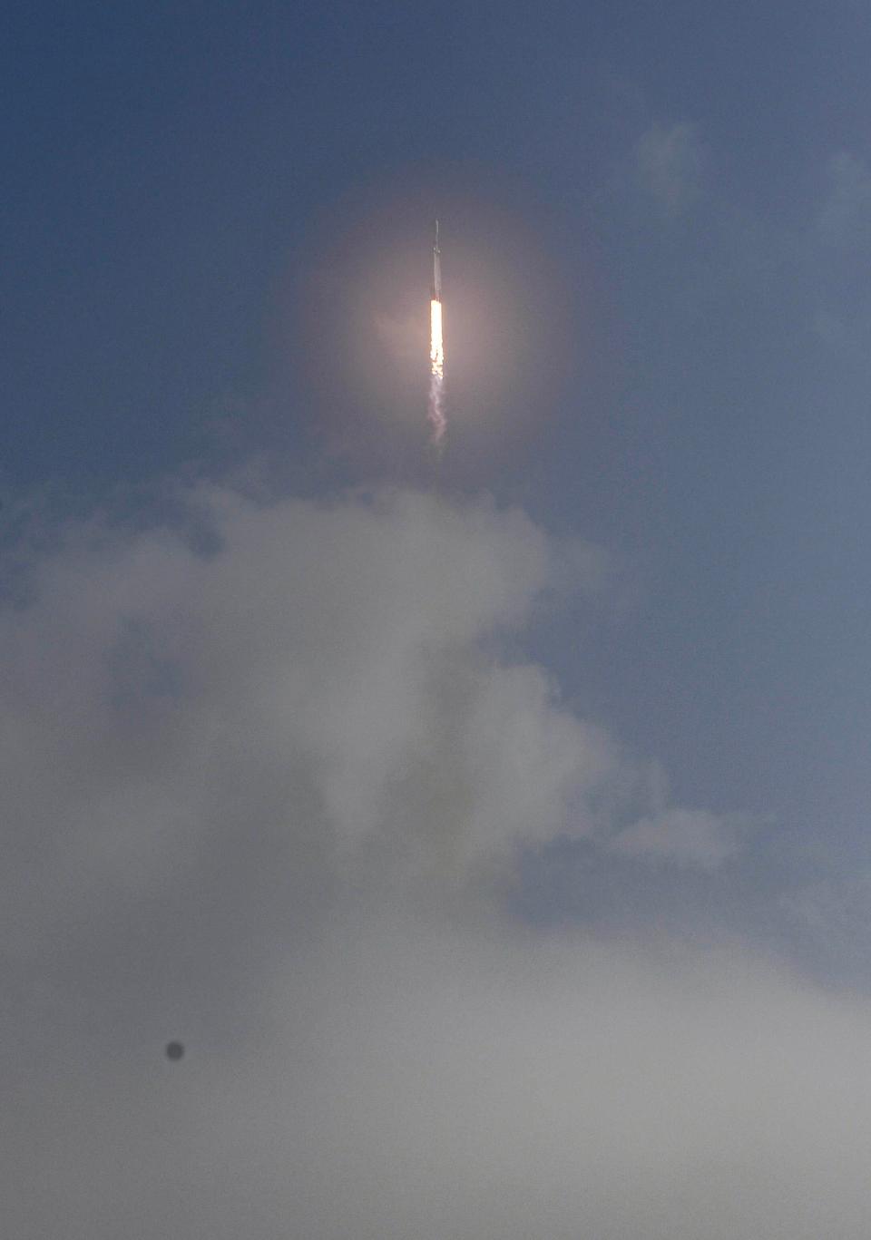 A SpaceX Falcon Heavy rocket lifts off from Pad 39A at Kennedy Space Center, FL Tuesday morning, November 1, 2022. The rocket carries multiple payloads for the US Space Force  Mandatory Credit: Craig Bailey/FLORIDA TODAY via USA TODAY NETWORK