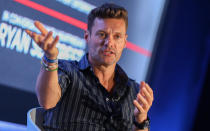 <p>Ryan Seacrest, 42, went public with the sexual misconduct claim made against him by a former wardrobe stylist. On November 17, the Hollywood Reporter published a story where the <em>Live with Kelly and Ryan</em> co-host released a statement where he <a rel="nofollow noopener" href="https://www.hollywoodreporter.com/news/ryan-seacrest-denies-reckless-misconduct-allegations-stylist-1059704" target="_blank" data-ylk="slk:slammed “reckless” claims made against him;elm:context_link;itc:0;sec:content-canvas" class="link ">slammed “reckless” claims made against him</a>. The allegation dates nearly a decade to his days with E! News, the TV host says. Seacrest explains the stylist “came forward with a complaint suggesting I behaved inappropriately toward her,” adding that he is “truly sorry” if he “made her feel anything but respected.” <em>People</em> magazine reports an E! spokesperson told them <a rel="nofollow noopener" href="http://people.com/tv/ryan-seacrest-denies-misconduct-allegations-former-stylist/" target="_blank" data-ylk="slk:they have launched an investigation;elm:context_link;itc:0;sec:content-canvas" class="link ">they have launched an investigation</a>, and Seacrest has stated he will co-operate. Specific details about the alleged misconduct are not yet clear, as the claims have not been made public. Citing unnamed sources, TMZ is reporting that the <a rel="nofollow noopener" href="http://people.com/tv/ryan-seacrest-denies-misconduct-allegations-former-stylist/" target="_blank" data-ylk="slk:accuser allegedly demanded $15 million US;elm:context_link;itc:0;sec:content-canvas" class="link ">accuser allegedly demanded $15 million US</a> for her silence on the matter, later dropping the demand to seven figures. The stylist’s lawyer has reportedly denied the allegation. Photo from Getty Images. </p>