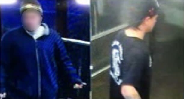 Detectives released images of a person they wanted to speak to, seen in two different outfits and carrying two bags. Photo: 7News