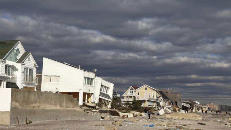 Homes with storm damage