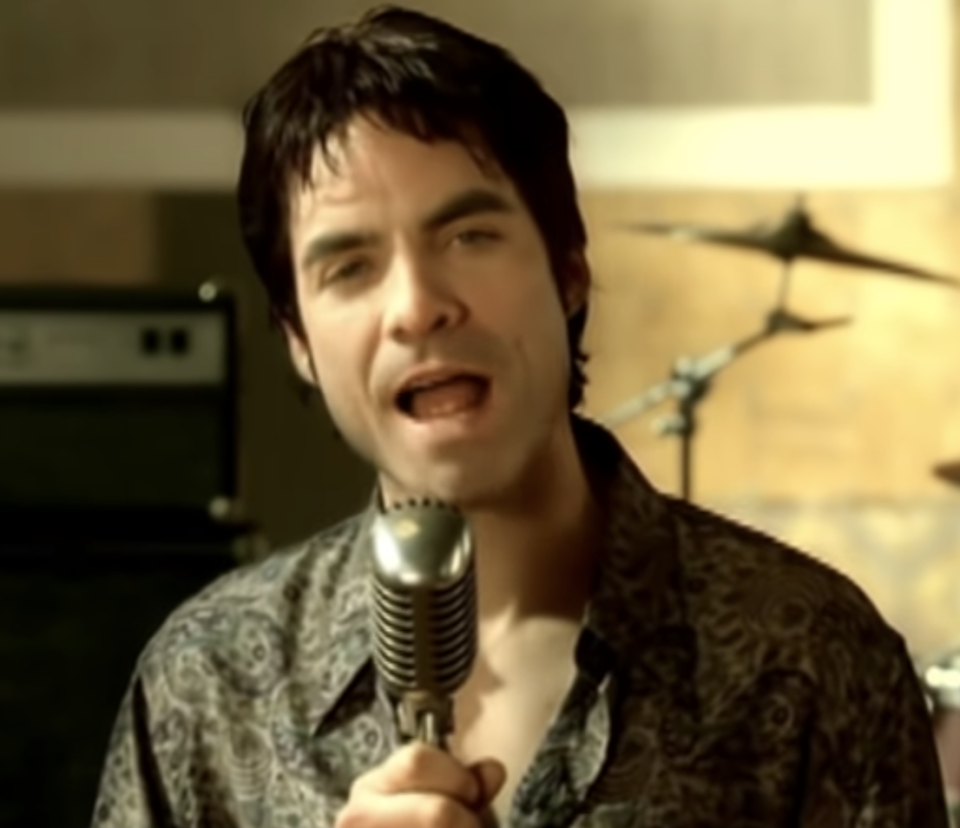 Pat Monahan in Train's music video for "Drops of Jupiter"